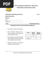 Contoh Soalan Paper 3 Biologi SPM Peperiksaan Pertengahan Tahun