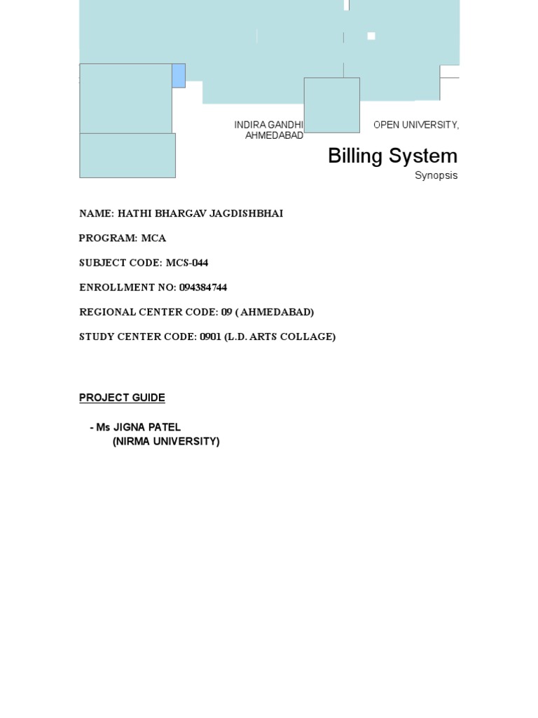 Automated Billing System Project Overview | PDF | Feasibility Study ...
