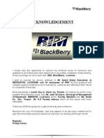 IVth SEM - Strategic Management Project Report - BlackBerry