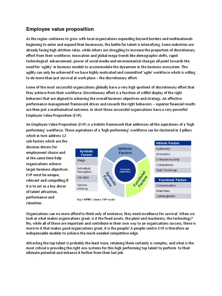 Enhancing Employee Value Proposition | PDF | Employment | Strategic ...