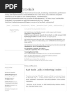 SAP Basis Monitoring Tcode