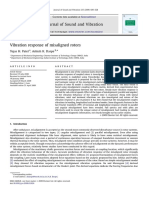 Vibration Response of Misaligned Rotors