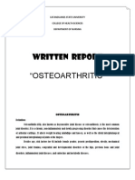 Written Report "Osteoarthritis": Catanduanes State University College of Health Sciences Department of Nursing