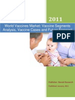 World Vaccines Market: Vaccine Segments Analysis, Vaccine Cases and Future Forecast