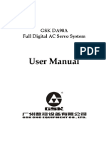 User Manual: GSK Da98A Full Digital AC Servo System