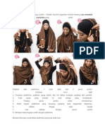 Cara Memakai Jilbab Pashmina