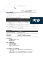 Sagar Choudhury: Institution University/Boar D & Year of Passing Branch Score