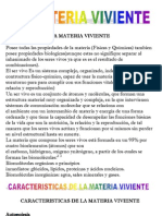 La Materia Viviente