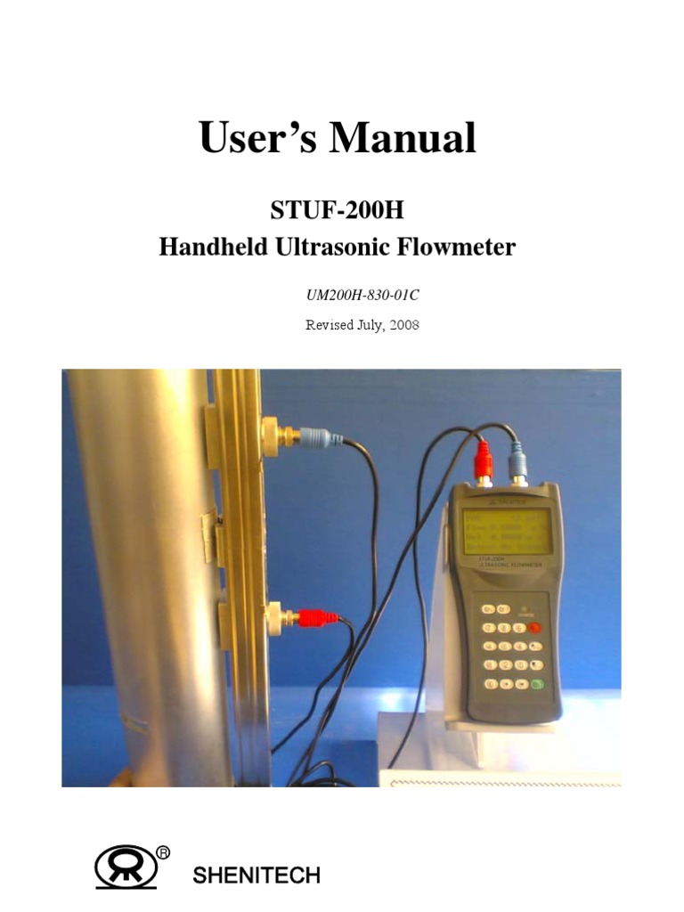 STUF-200H Ultrasonic Flowmeter Manual | PDF | Flow Measurement ...