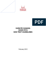 Karate Canada Wado Ryu Dan Test Guidelines: February 2012