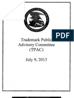 Trademark Public Advisory Committee - Handouts 2013-07-09