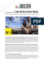 Deezer & Die Berlin Music Week