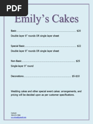 Price Sheet