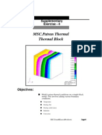 MSC - Patran Thermal Thermal Block: Supplementary Exercise - 4