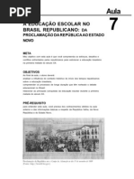 Historia da Educação Brasileira aula 7