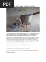 Thermoelectric USB Charger