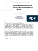 A Gestão Da Qualidade Como Diferencial Competitivo Na Satisfação e Fidelização de Clientes - Silva - Saraiva