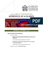 Download 2013 FSCA Convention Schedule at a Glance by Florida School Counselor Association SN153168420 doc pdf