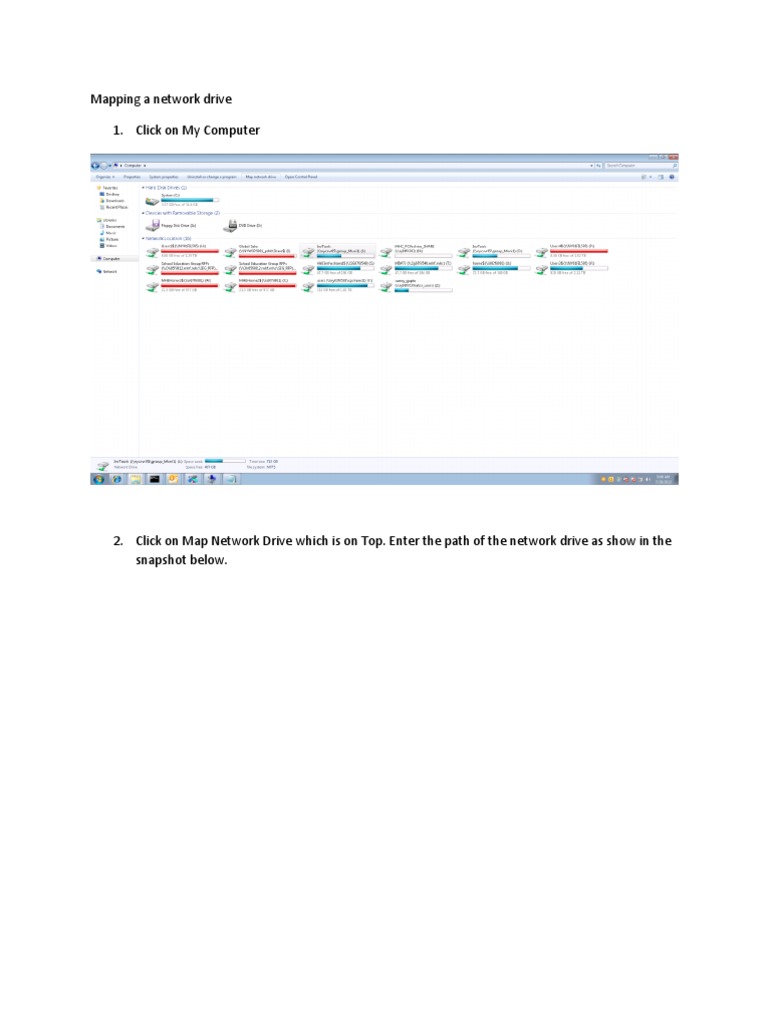 How to Map Network Drive and Schedule Tasks | PDF | Computers ...