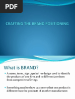 Crafting the Brand Positioning