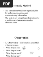 Introduction To Scientific Method