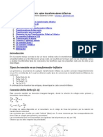 Análisis sobre transformadores trifásicos