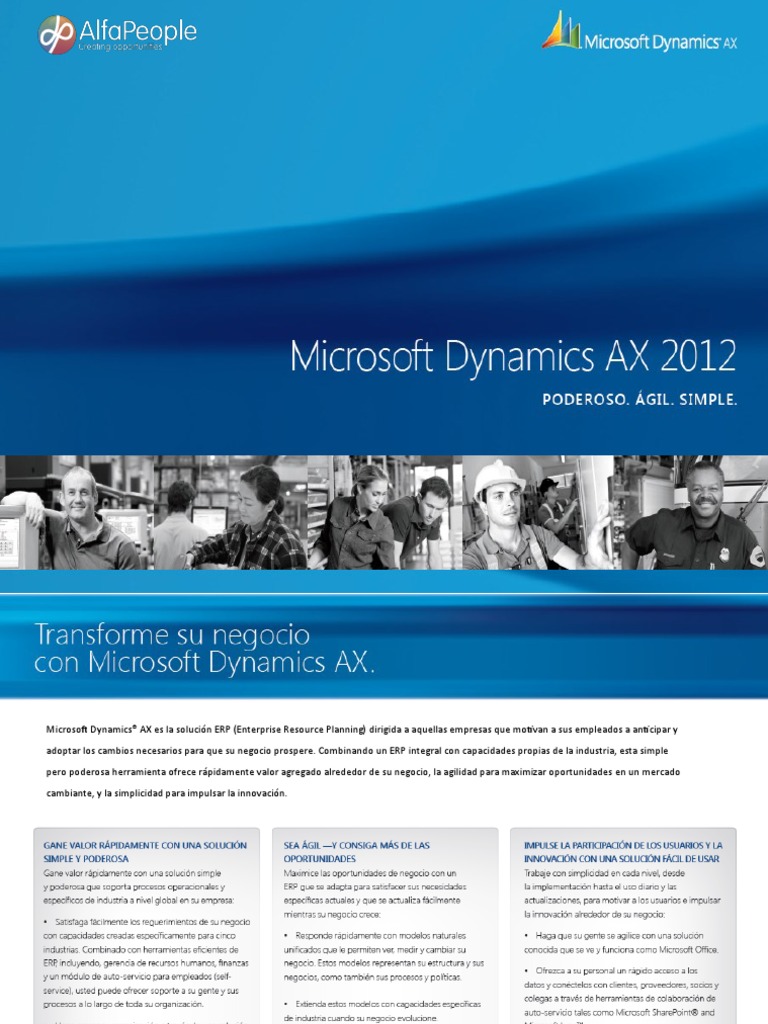 Generalidades Microsoft Dynamics AX 2012 | PDF | Planificación de ...