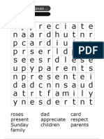Fathers Day Wordsearch