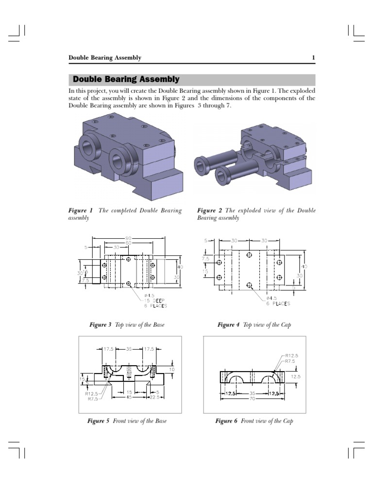 Double Bearing Assembly PDF PDF Mechanical Engineering