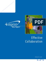 Effective Collaboration Blue Paper by promotional products retailer 4imprint