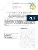 JAM_3_2_1   ANTIOXIDANT POTENTIAL OF THE LEAF EXTRACT OF PILOSTIGMA THONNINGII (CAESALPINIACEA)