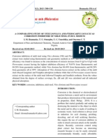 Jam - 3 - 2 - 5 A Comparative Study of Vitex Doniana and Pterocarpus Soyauxi As Corrosion Inhibitors of Mild Steel in HCL Medium