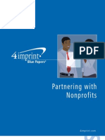 Partnering With Nonprofits Blue Paper by promotional products retailer 4imprint