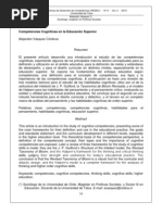 Competencias Cognitivas en La Educacion Superior