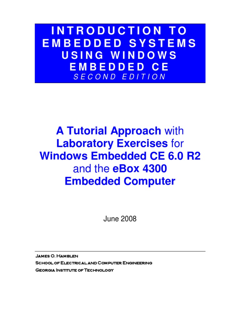 Intro To Embeddedwith Win Embed CE2 ND Ed | PDF | Embedded System ...