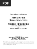 Guidelines Motor Disorders Assessment and Intervention