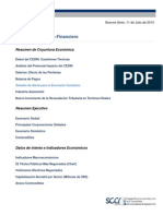 Informe Económico Financiero (Macroeconomía y Finanzas Argentina) - Julio 2013 - SCCR Consultores