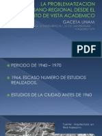 La Problematizacion Urbano-Regional Desde El Punto de Vista