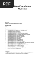 Blood Transfusion Guideline