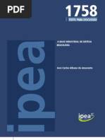 IPEA 1758 - AMARANTE, José Carlos Albano do - A Base Industrial de Defesa Brasileira