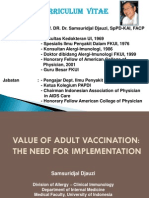 Value of Adult Vaccination
