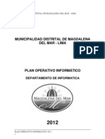 Plan 10067 Plan Operativo Informático 2012 2012
