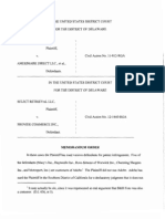 Select Retrieval LLC v. Amerimark Direct LLC, et al., C.A. No. 11-812-RGA (D. Del. Jul. 3, 2013)