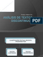 Analisis de Textos Discontinuos