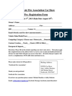 Pre Registration Form