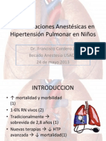 consideraciones anestsicas en hipertensin pulmonar en nios