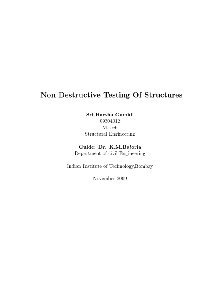 NDT Structural Steel | PDF | Nondestructive Testing | Applied And ...