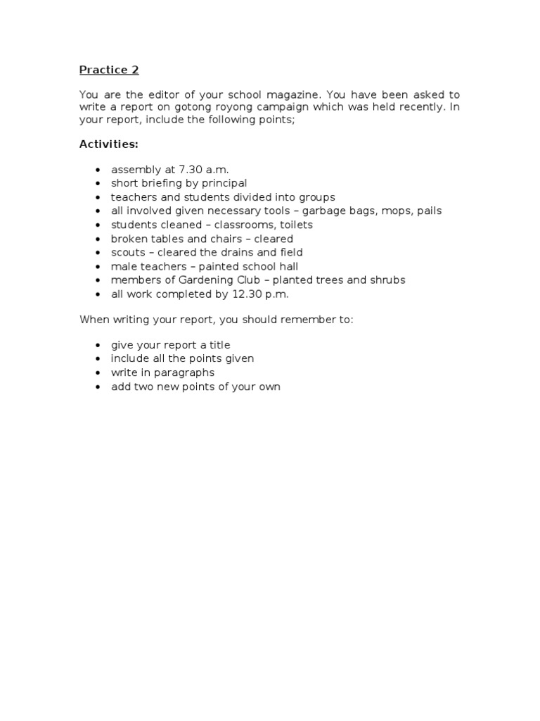 Report On Gotong Royong Pdf