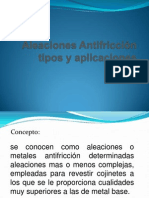 Aleaciones antifricción: tipos y propiedades principales