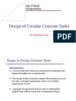 Design of Circular Concrete Tanks